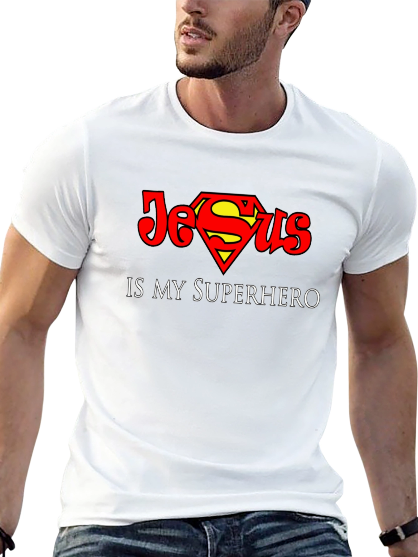 Jesus is My Superhero T-Shirt - Christian Faith Tee