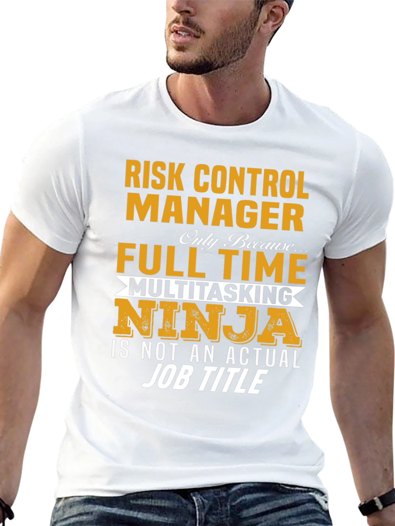 Risk Control Manager Full Time Multitasking Ninja T-Shirt