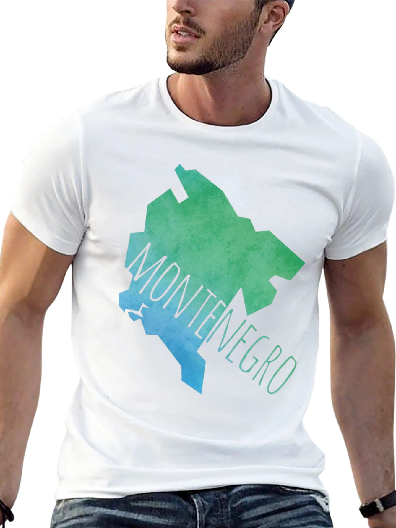Montenegro Map T-Shirt - Stylish Souvenir Tee