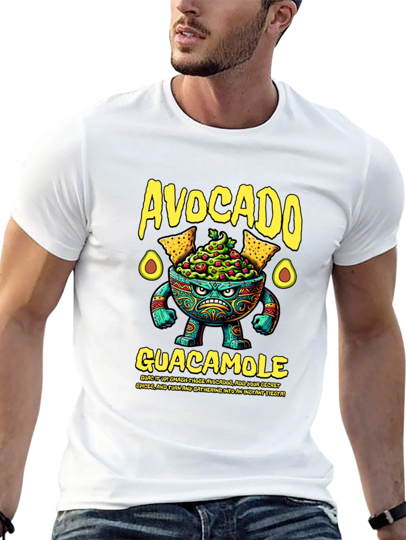 Avocado Guacamole Graphic T-Shirt