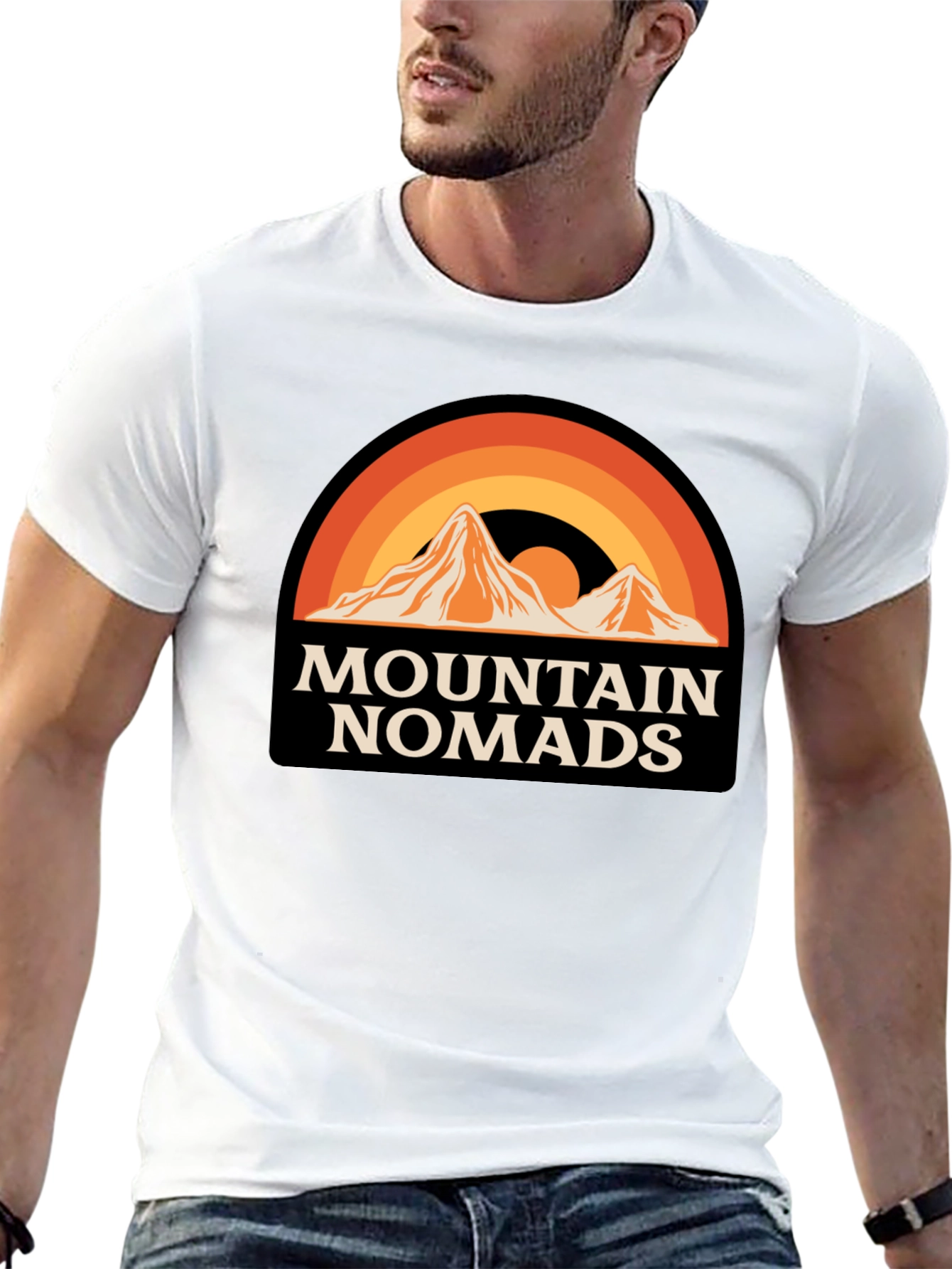 Mountain Nomads Graphic T-Shirt - Retro Outdoor Apparel