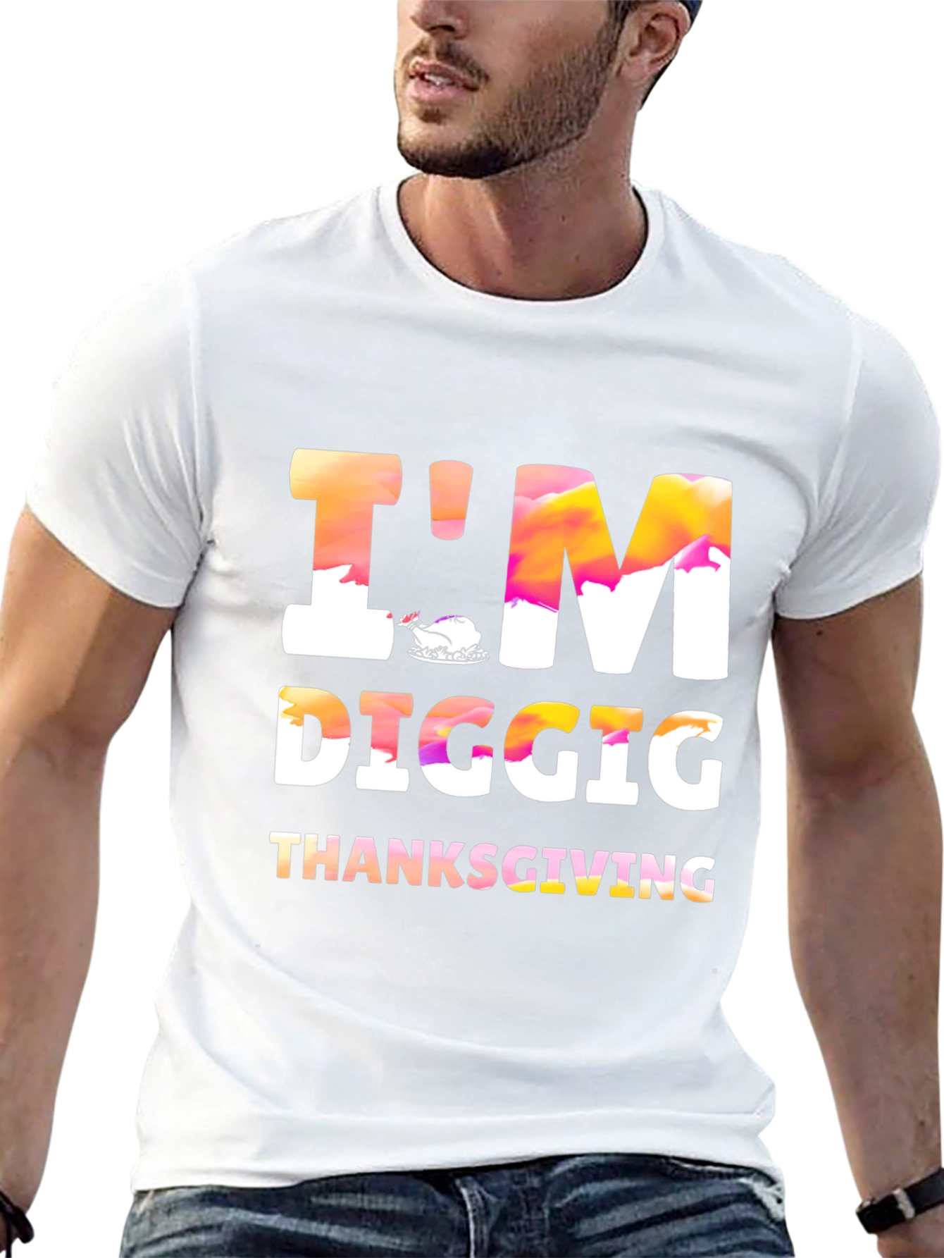 Im Digging Thanksgiving Black Tee
