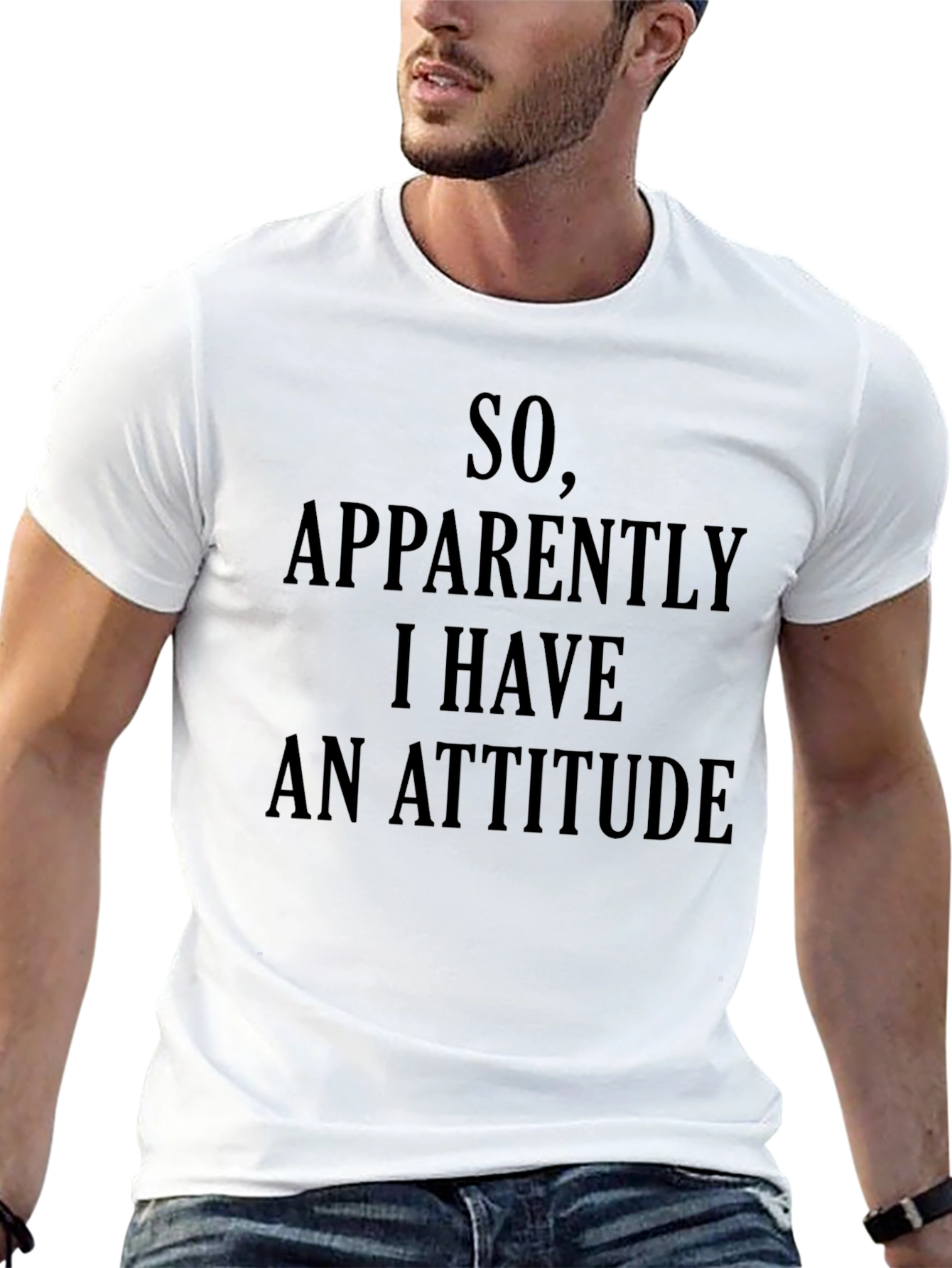 Funny Attitude Graphic T-Shirt - Black