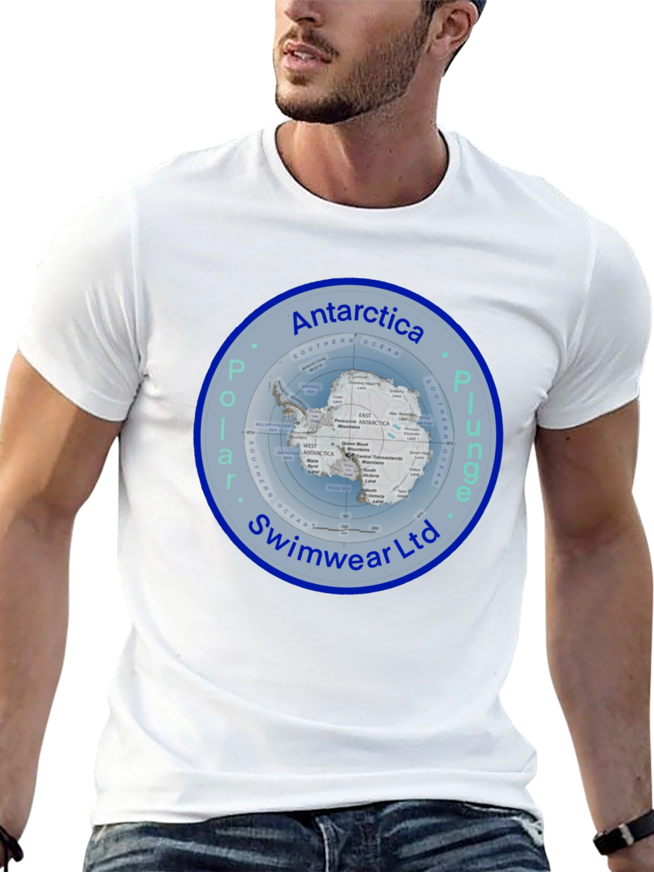 Antarctica Polar Plunge Swimwear T-Shirt