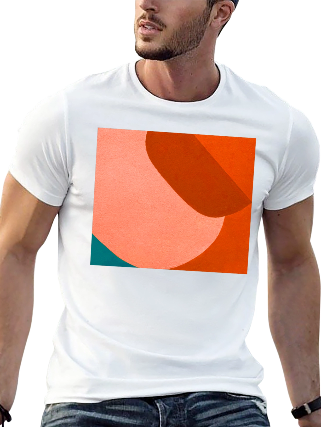 Modern Art Graphic Tee - Abstract Black T-Shirt