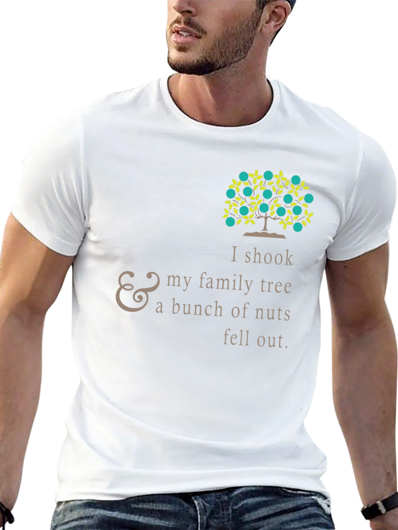 Funny Family Tree Black T-Shirt
