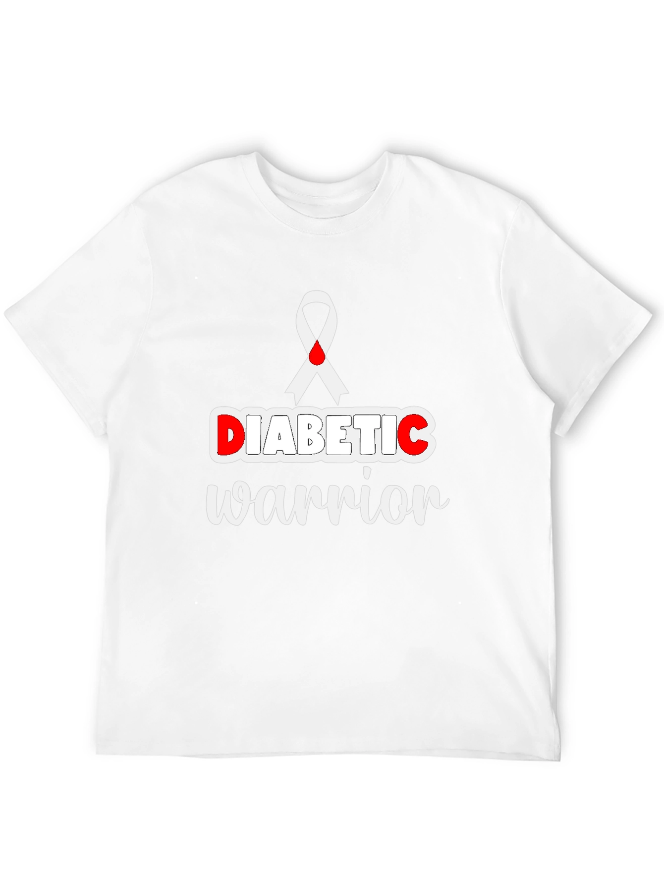 Diabetic Warrior T-Shirt - Awareness Ribbon Tee