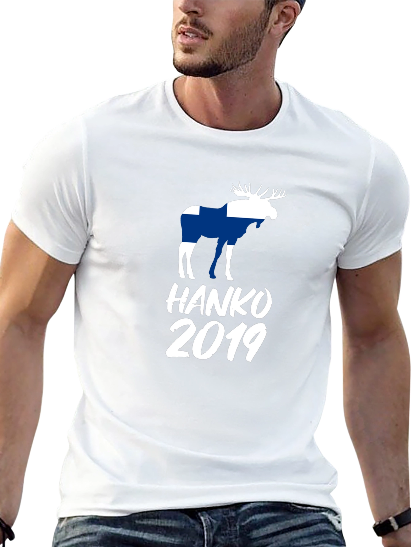 Finland Moose Hanko 2019 Black T-Shirt