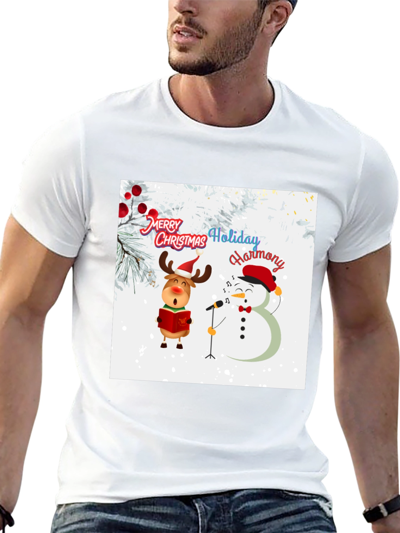 Festive Holiday Harmony Graphic Tee