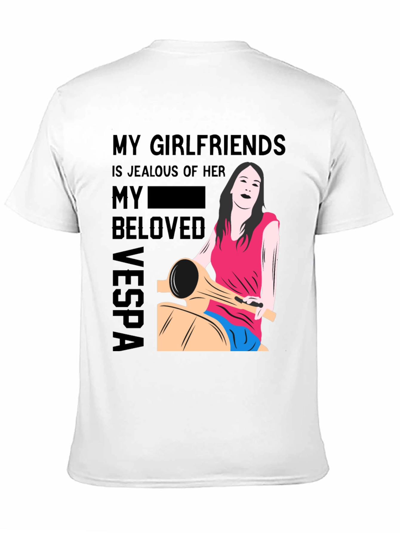 Jealous Girlfriends Vespa Graphic T-Shirt