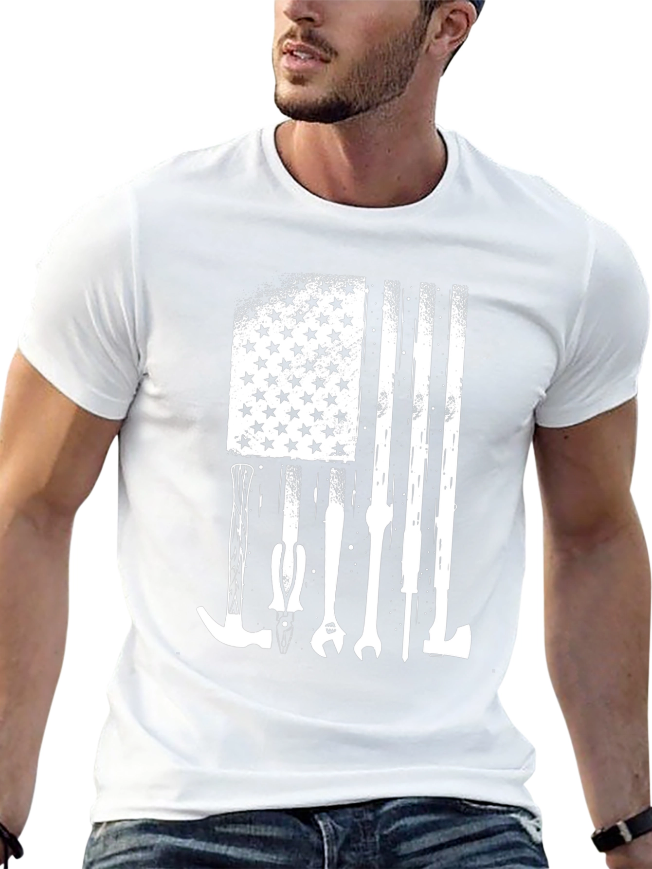 American Flag Tool T-Shirt