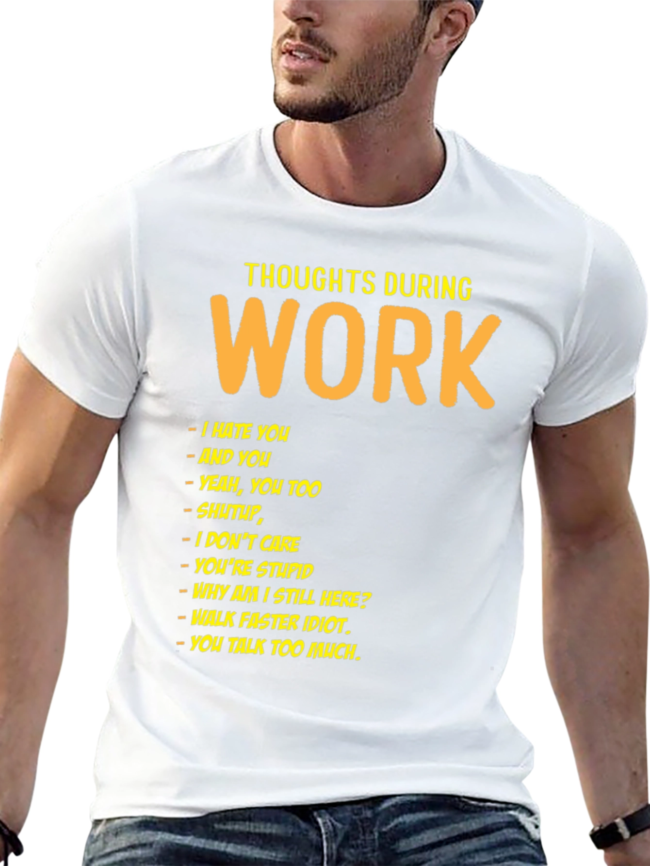 Thoughts During Work Black Humor T-Shirt