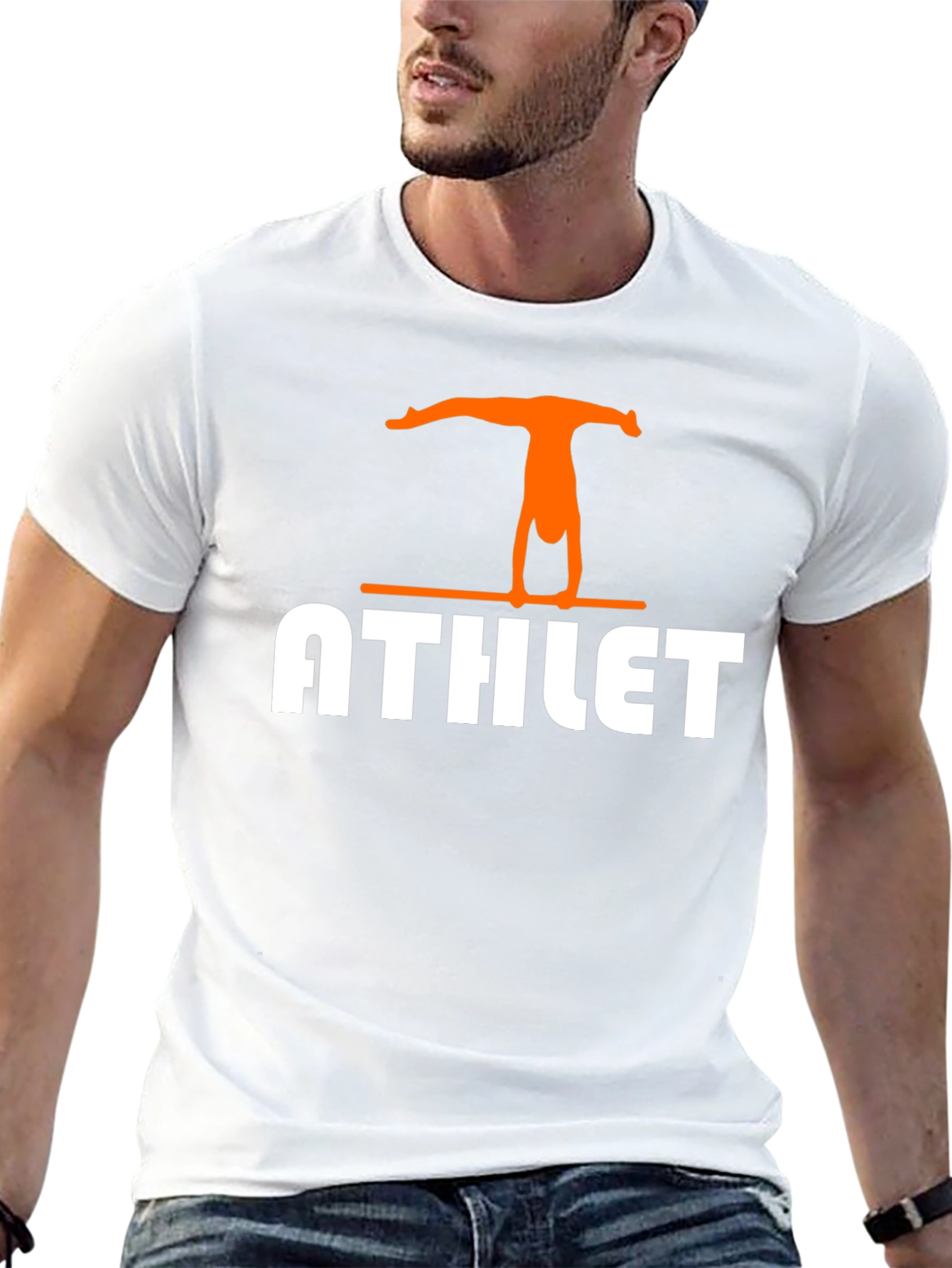 Athlete Handstand Graphic T-Shirt - Gymnast Tee