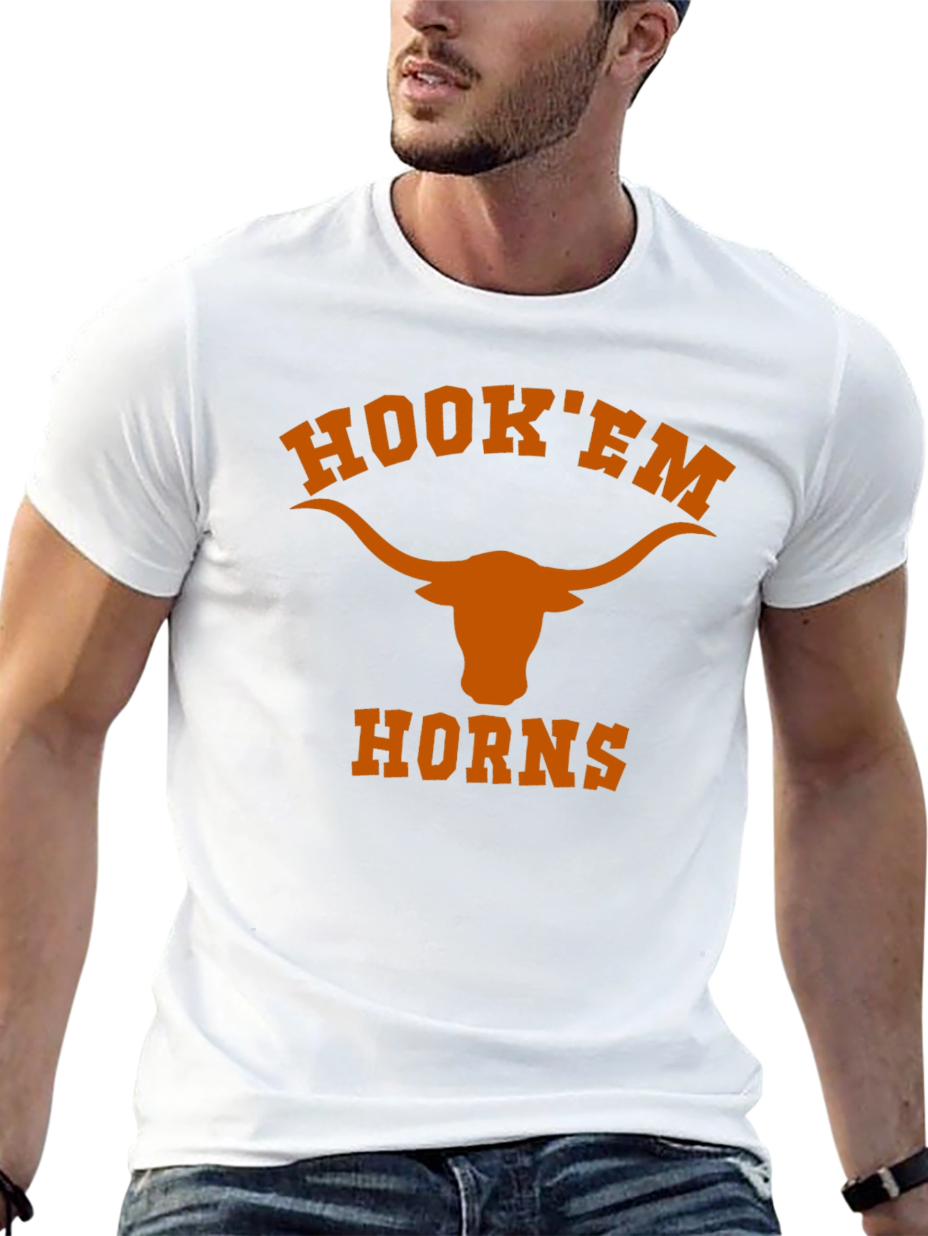 Hook Em Horns Black T-Shirt