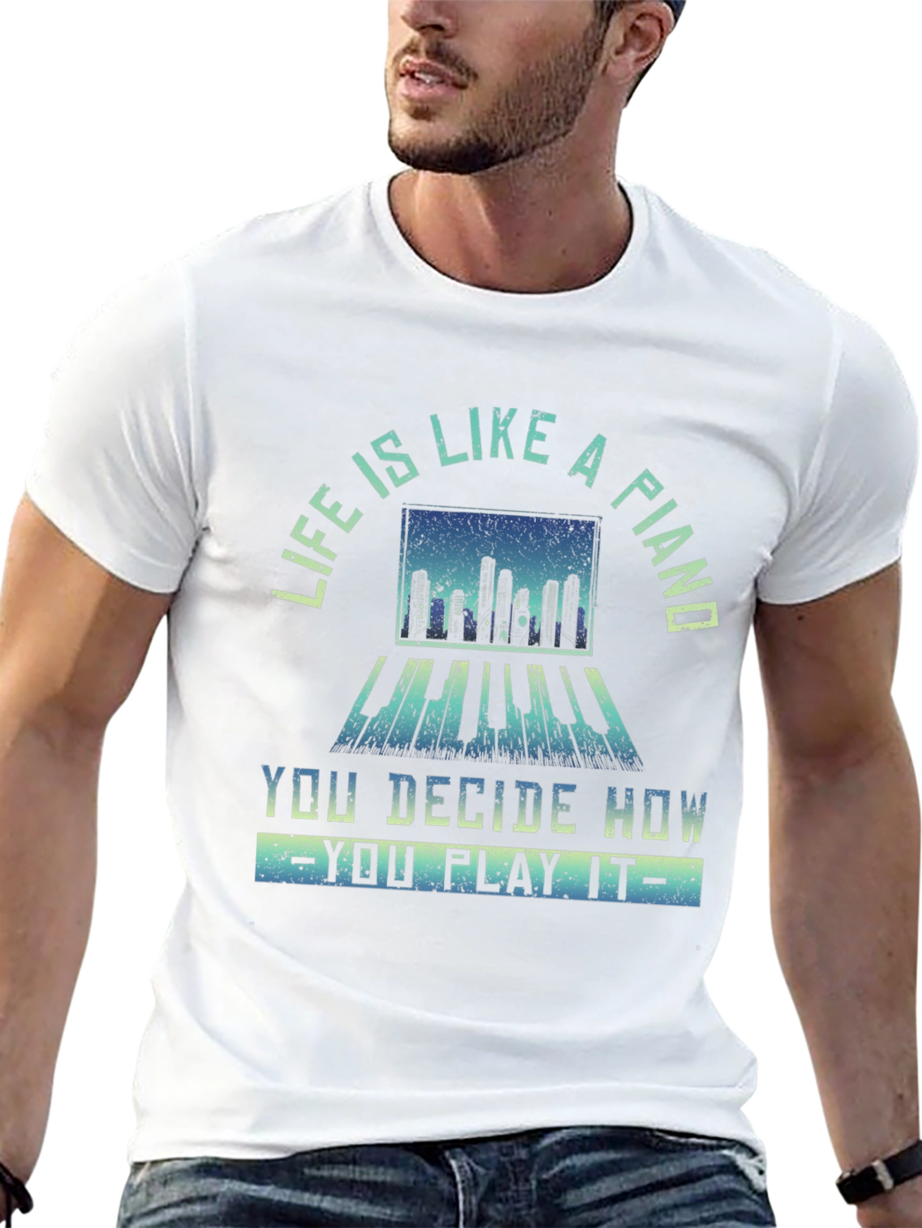 Piano Life Graphic Tee