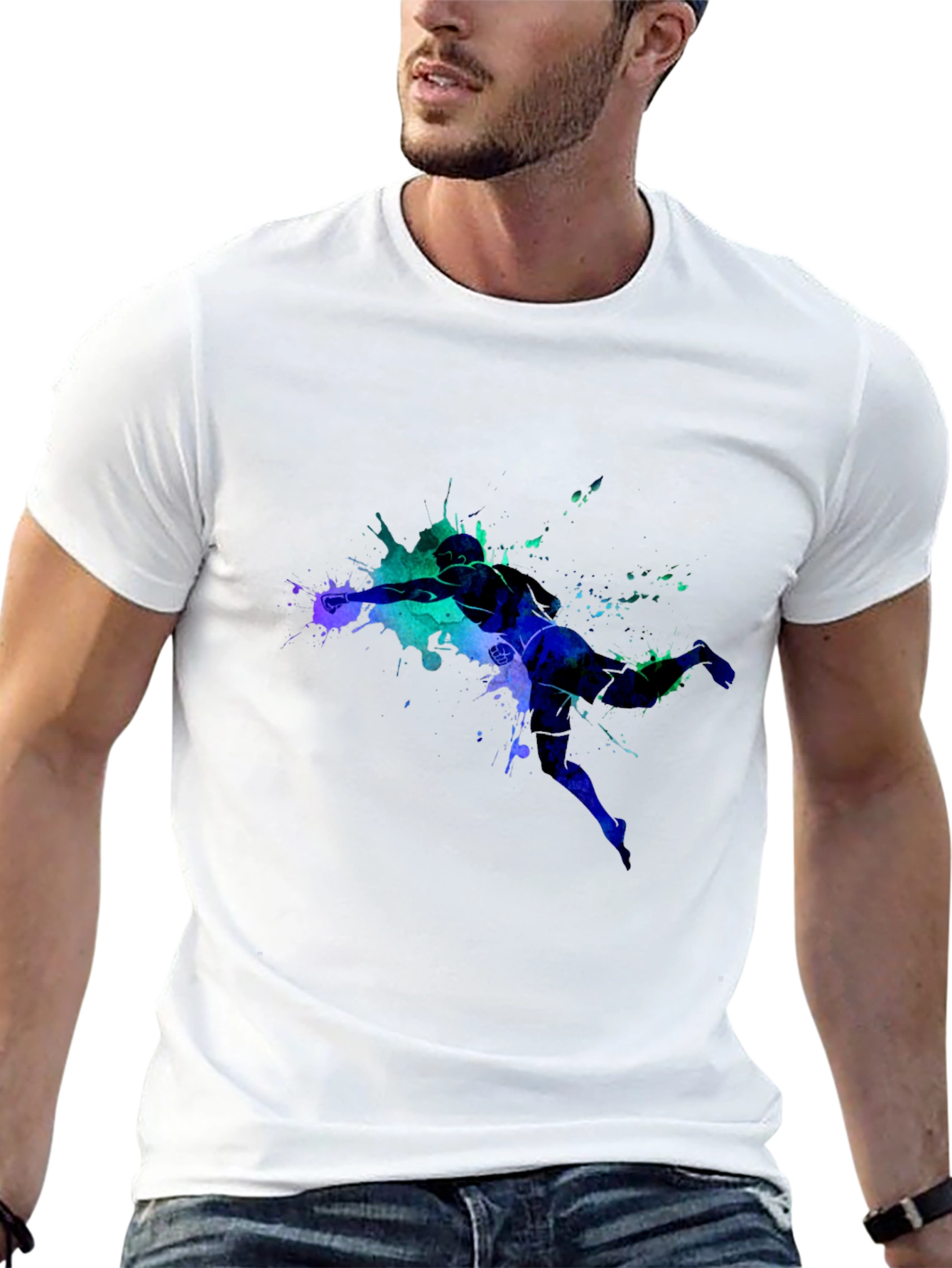 Abstract Athlete Graphic Tee