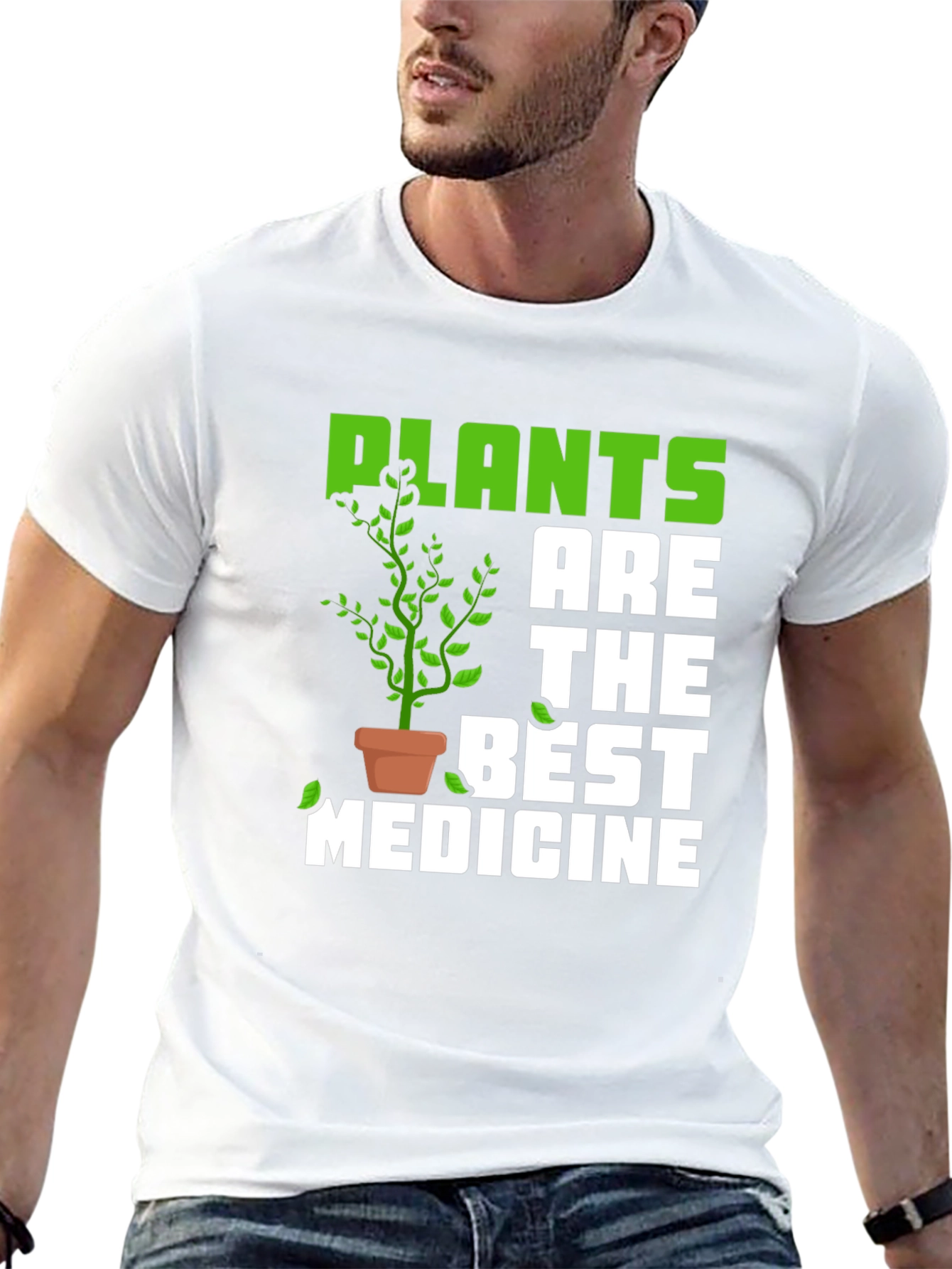 Plants are the Best Medicine Graphic T-Shirt