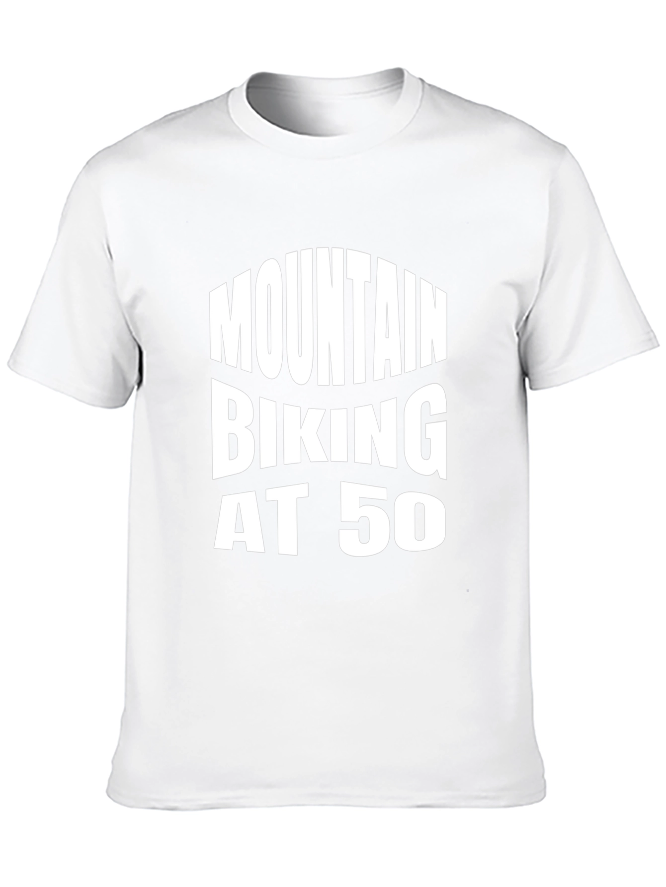 Mountain Biking at 50 Black Tee Shirt