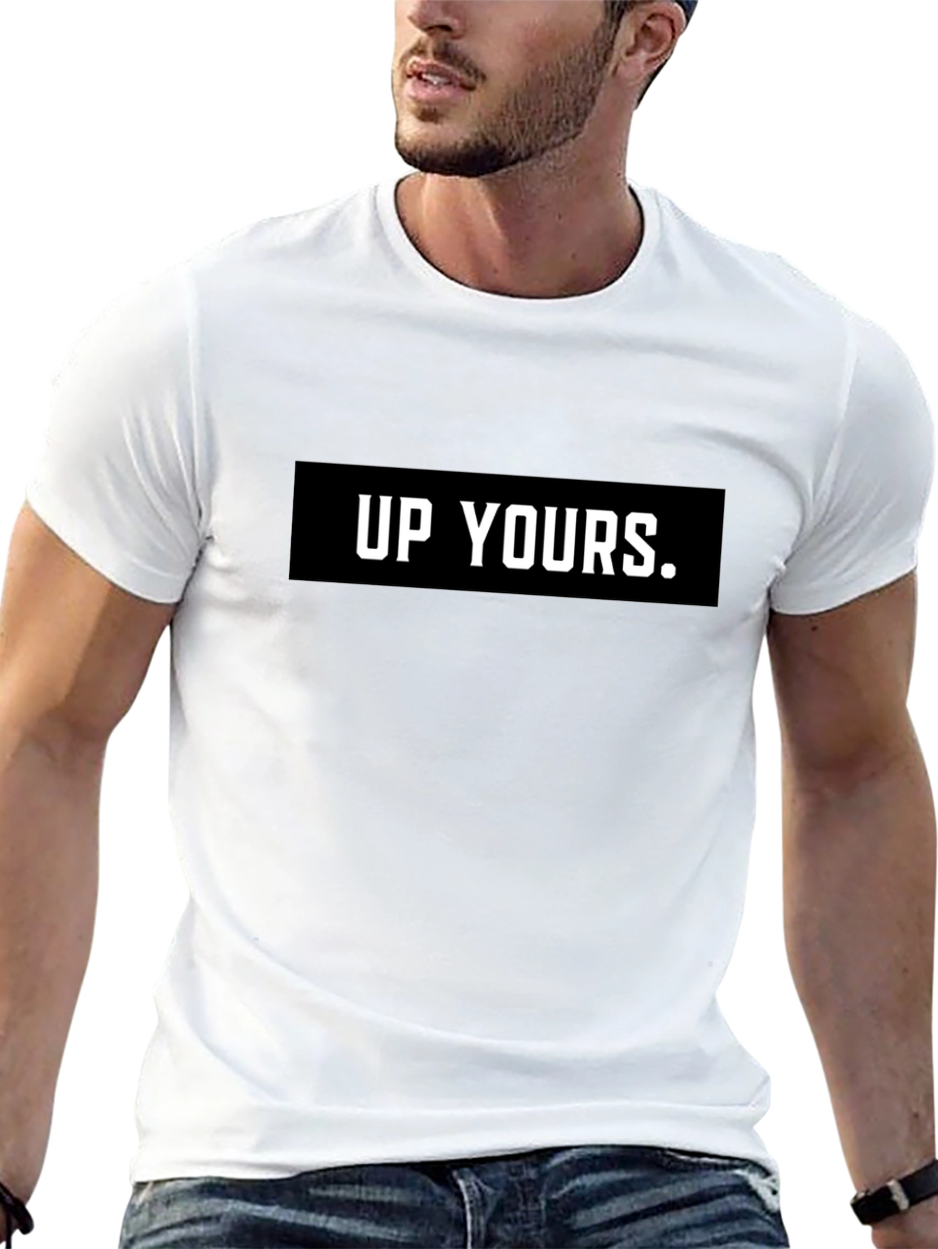 Up Yours Graphic Tee - Bold Statement Shirt