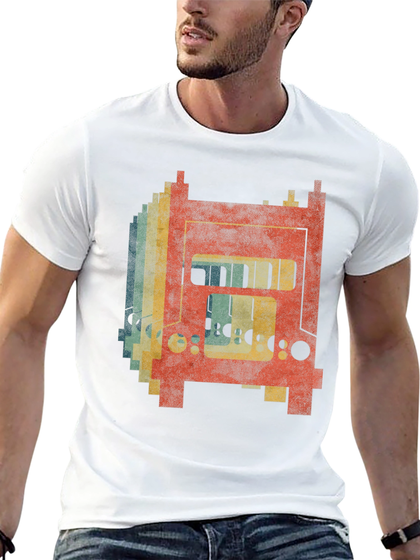 Retro Bridge Graphic Tee - Black