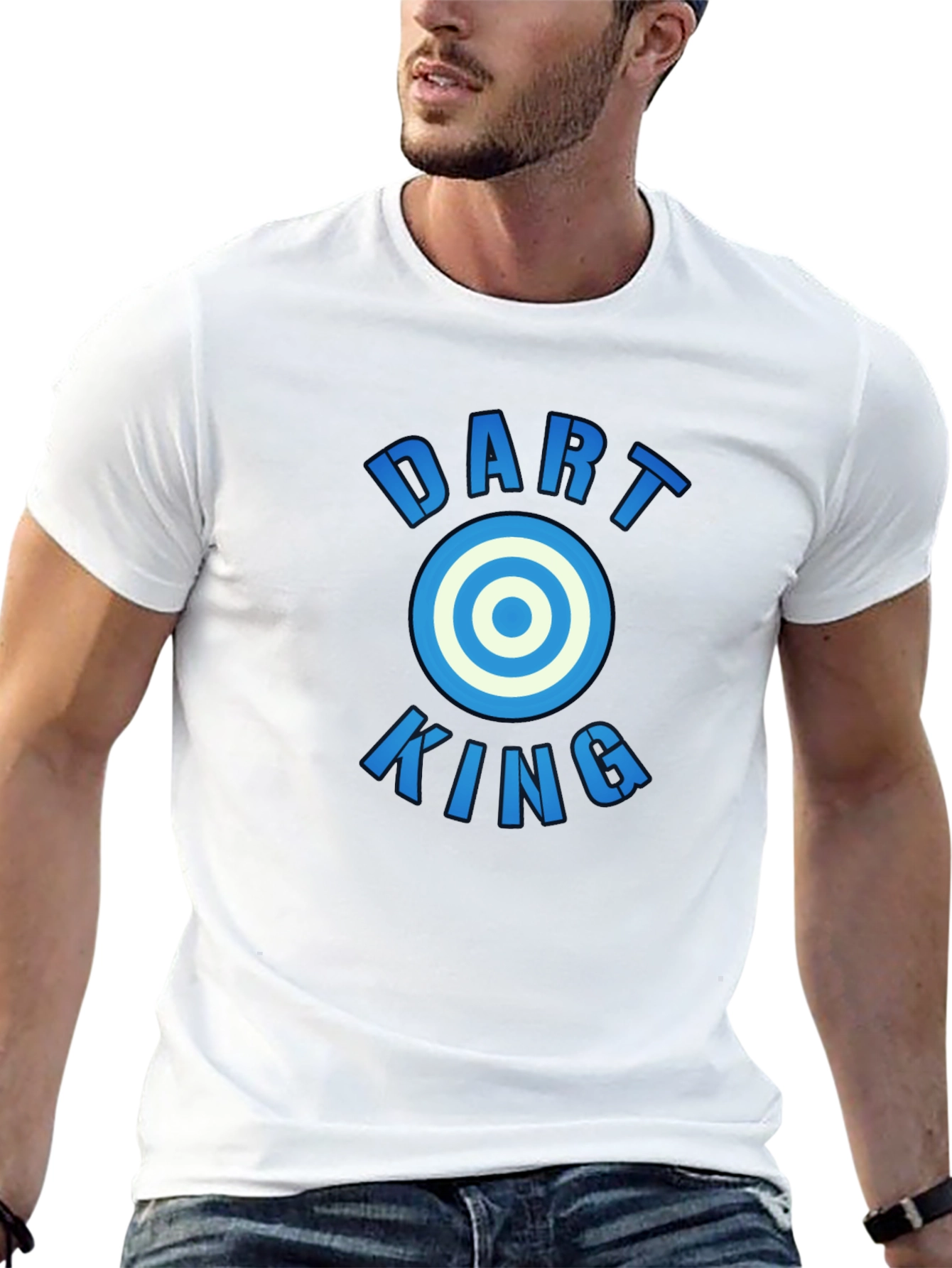 Dart King Graphic T-Shirt - Casual Cotton Tee
