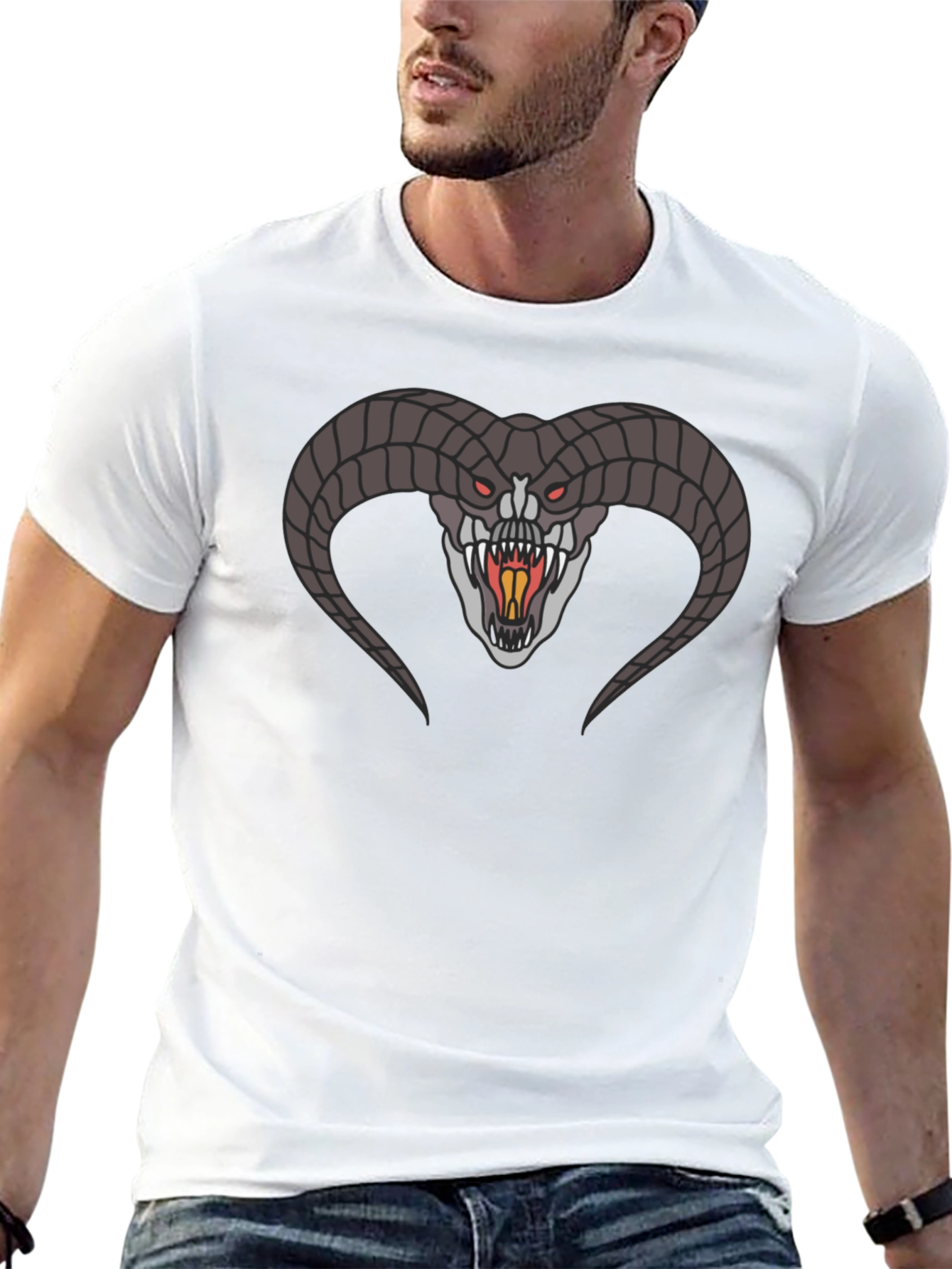 Balrog Graphic Tee - Epic Fantasy Design