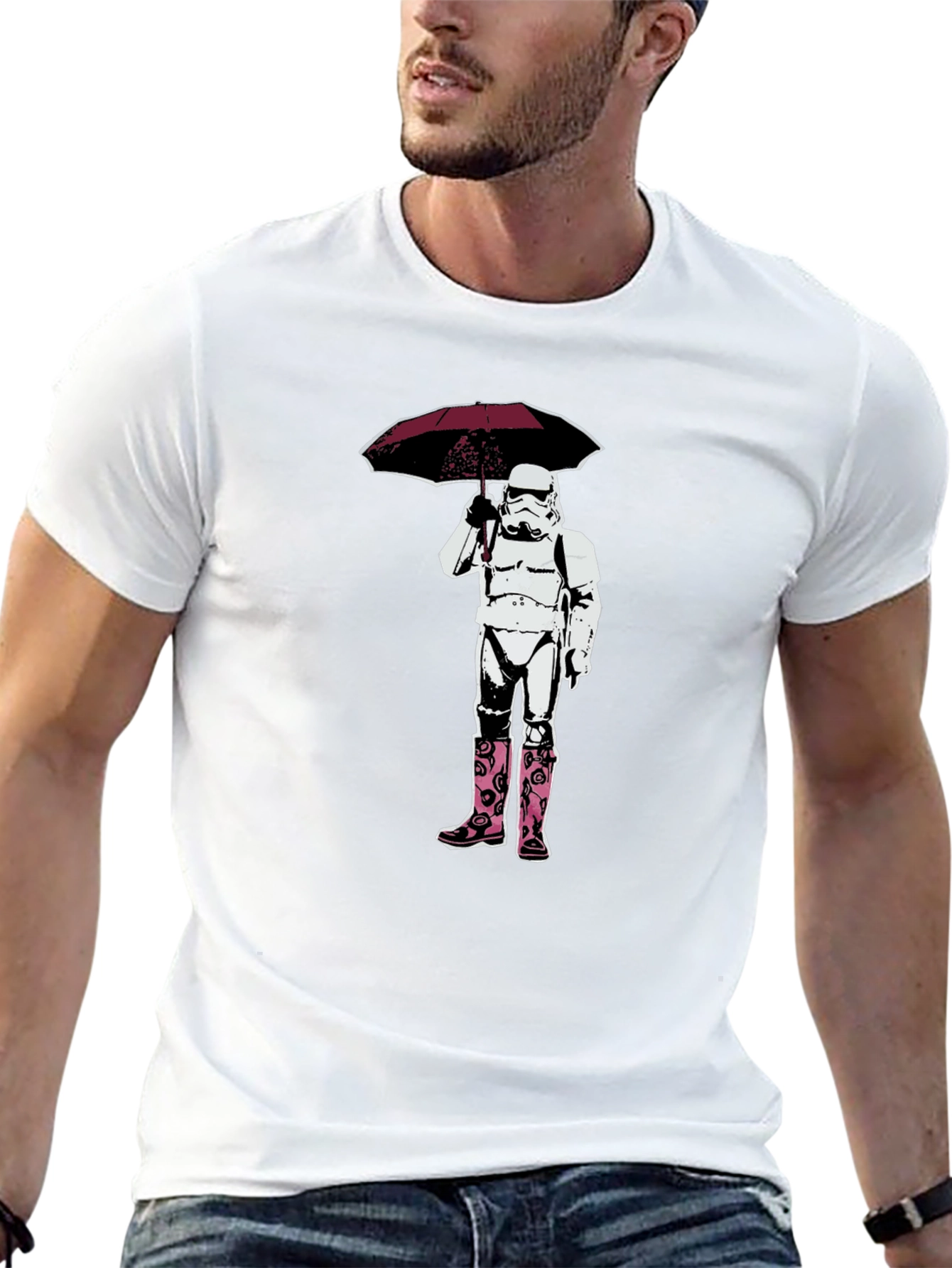 Stormtrooper Umbrella and Boots T-Shirt