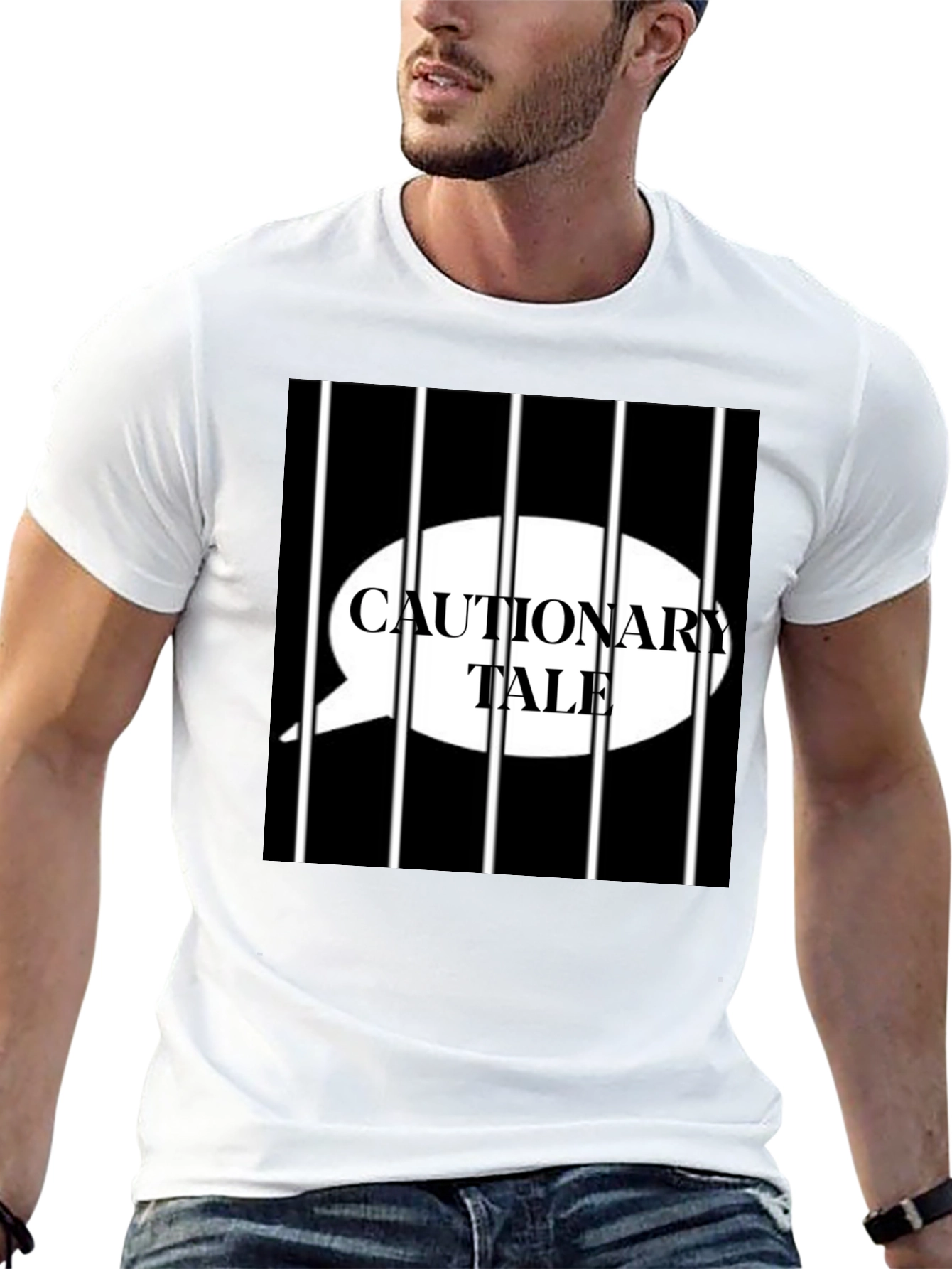 Cautionary Tale Graphic Print Tee
