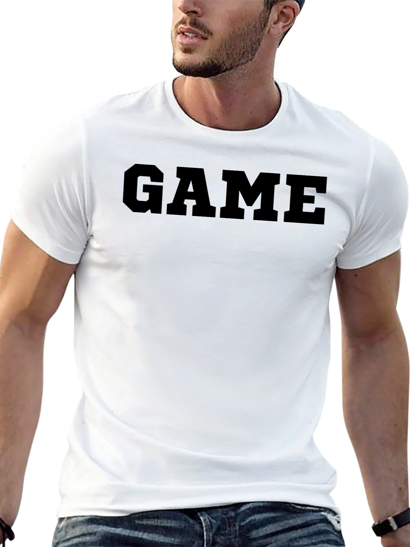 GAME Bold Text Graphic Tee - Stylish Casual Wear