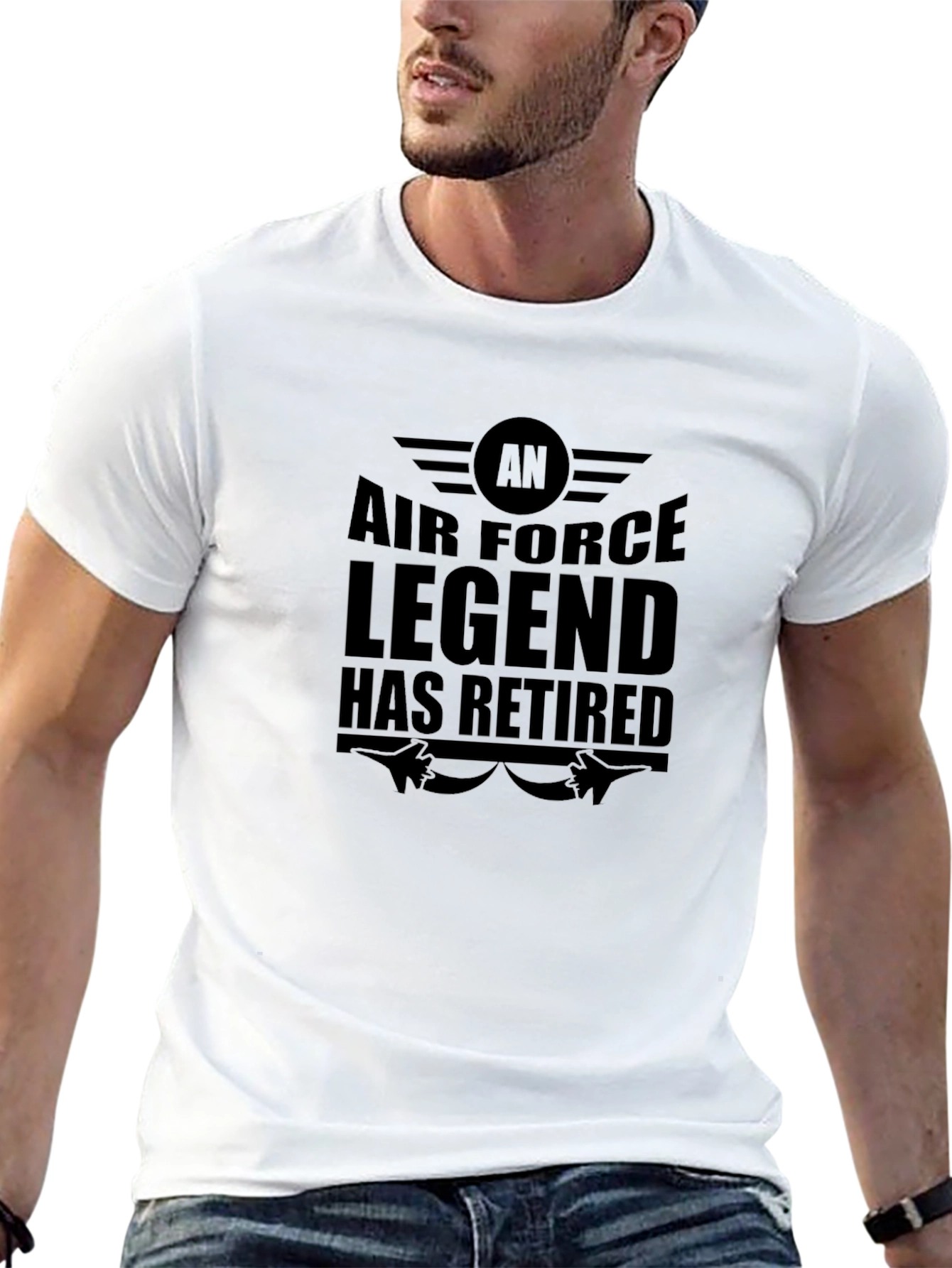 Air Force Legend Retired Black T-Shirt