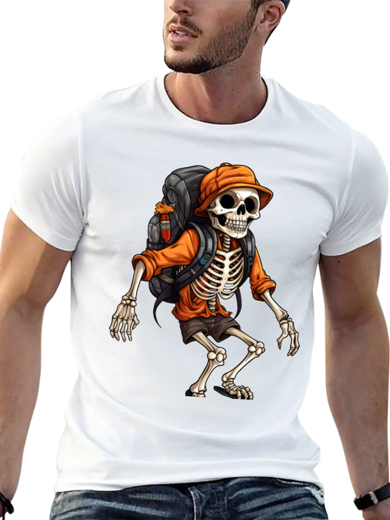 Hiking Skeleton T-Shirt