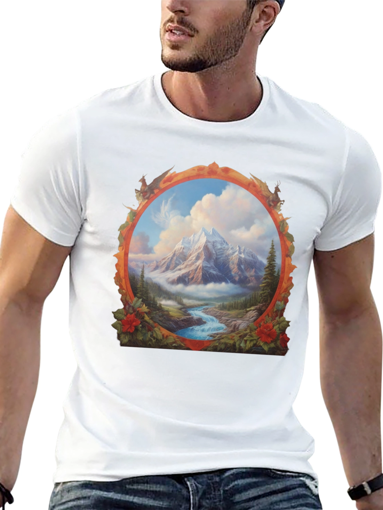 Mountain River Graphic Tee