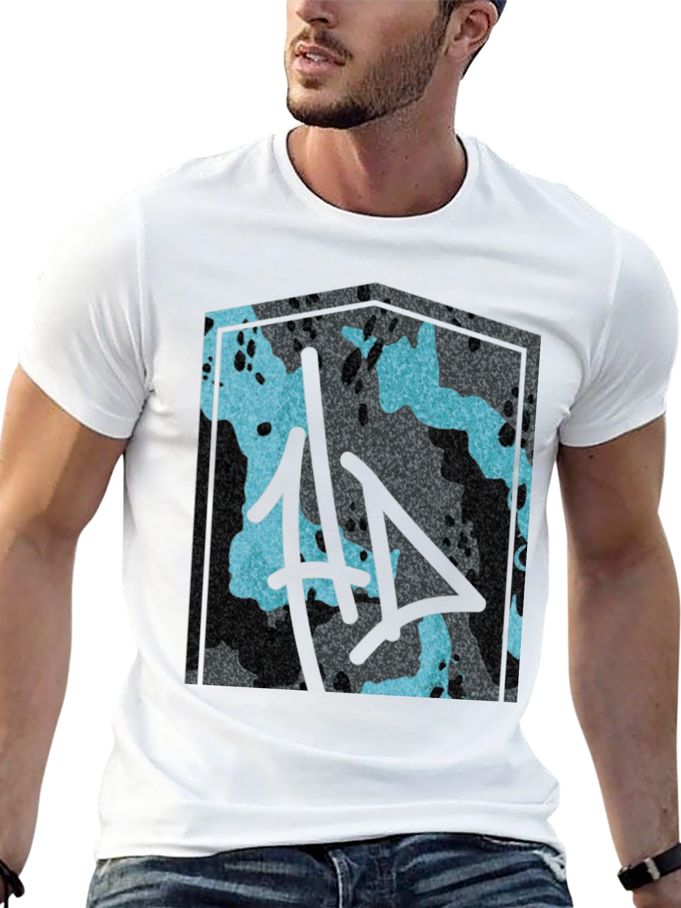 Urban Camo Graphic Tee - Mens Black T-Shirt
