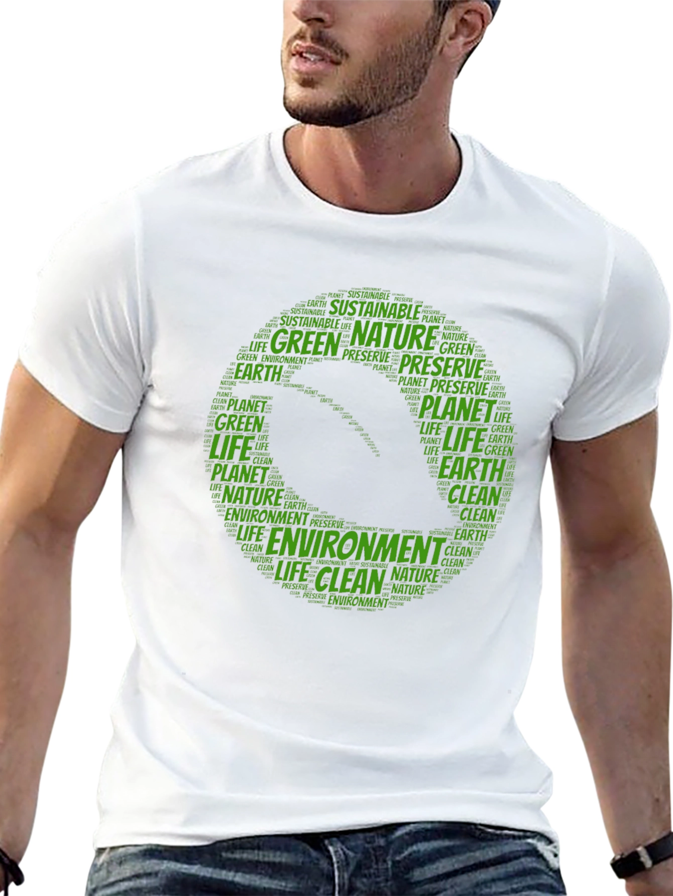 Eco-Friendly T-Shirt - Green Planet Design