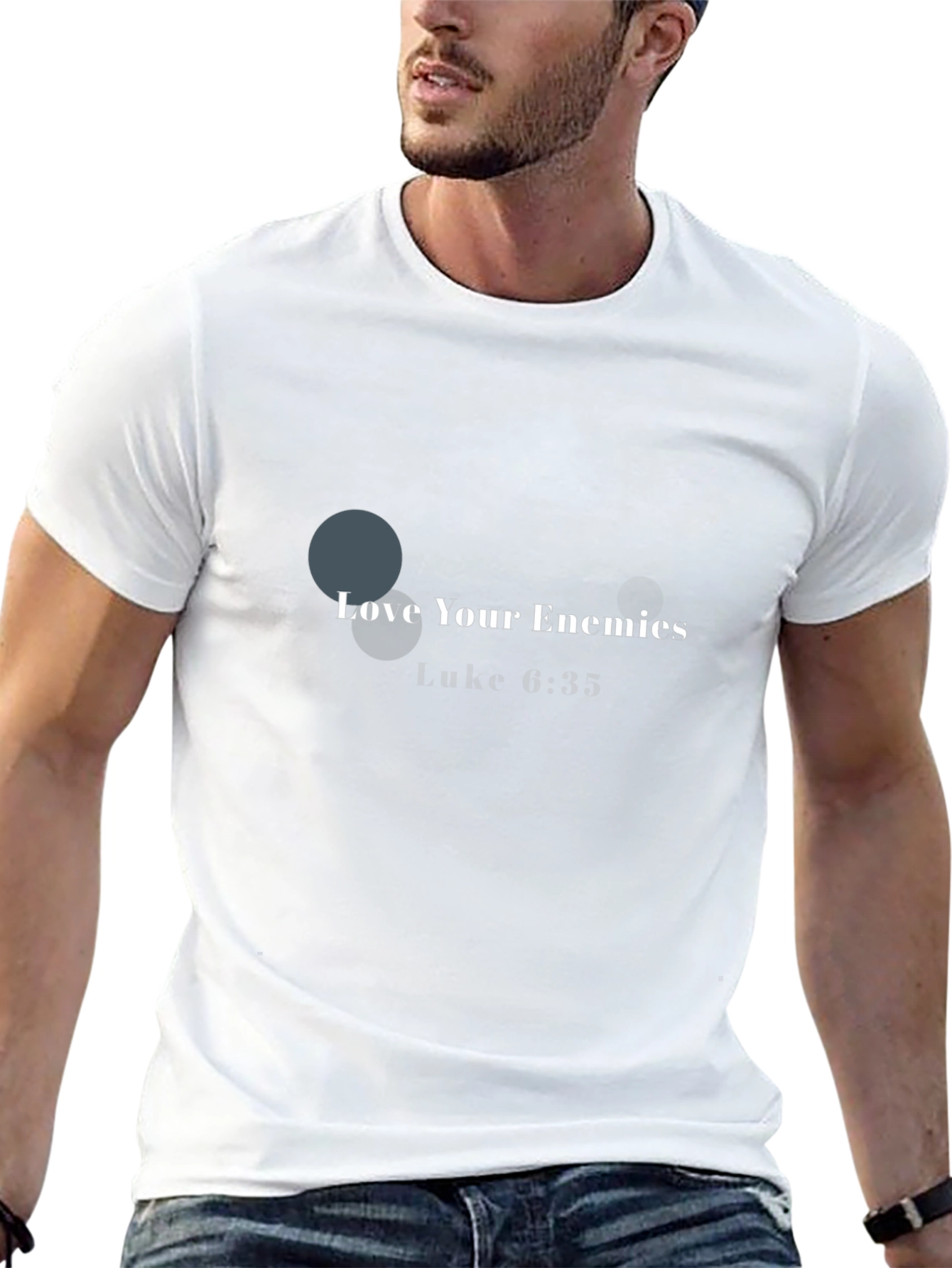 Love Your Enemies Black Graphic Tee