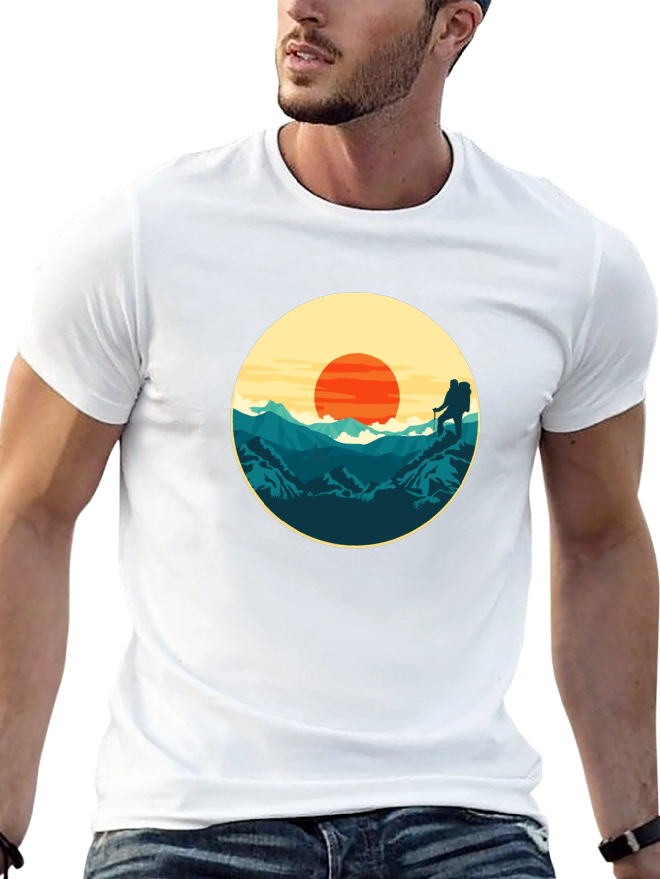 Mountain Sunset Graphic Tee - Adventure Ready!