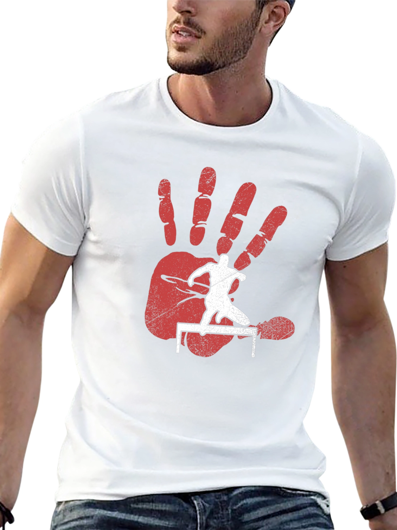 Hurdler Hand T-Shirt