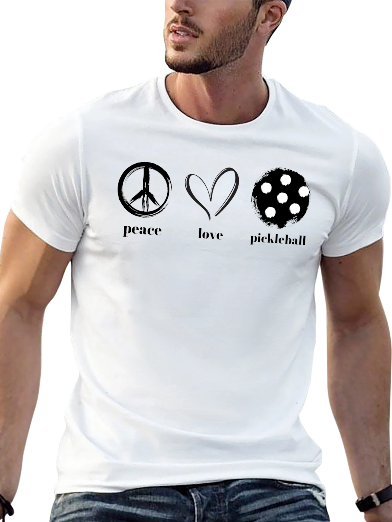 Peace Love Pickleball T-Shirt - Stylish & Comfortable