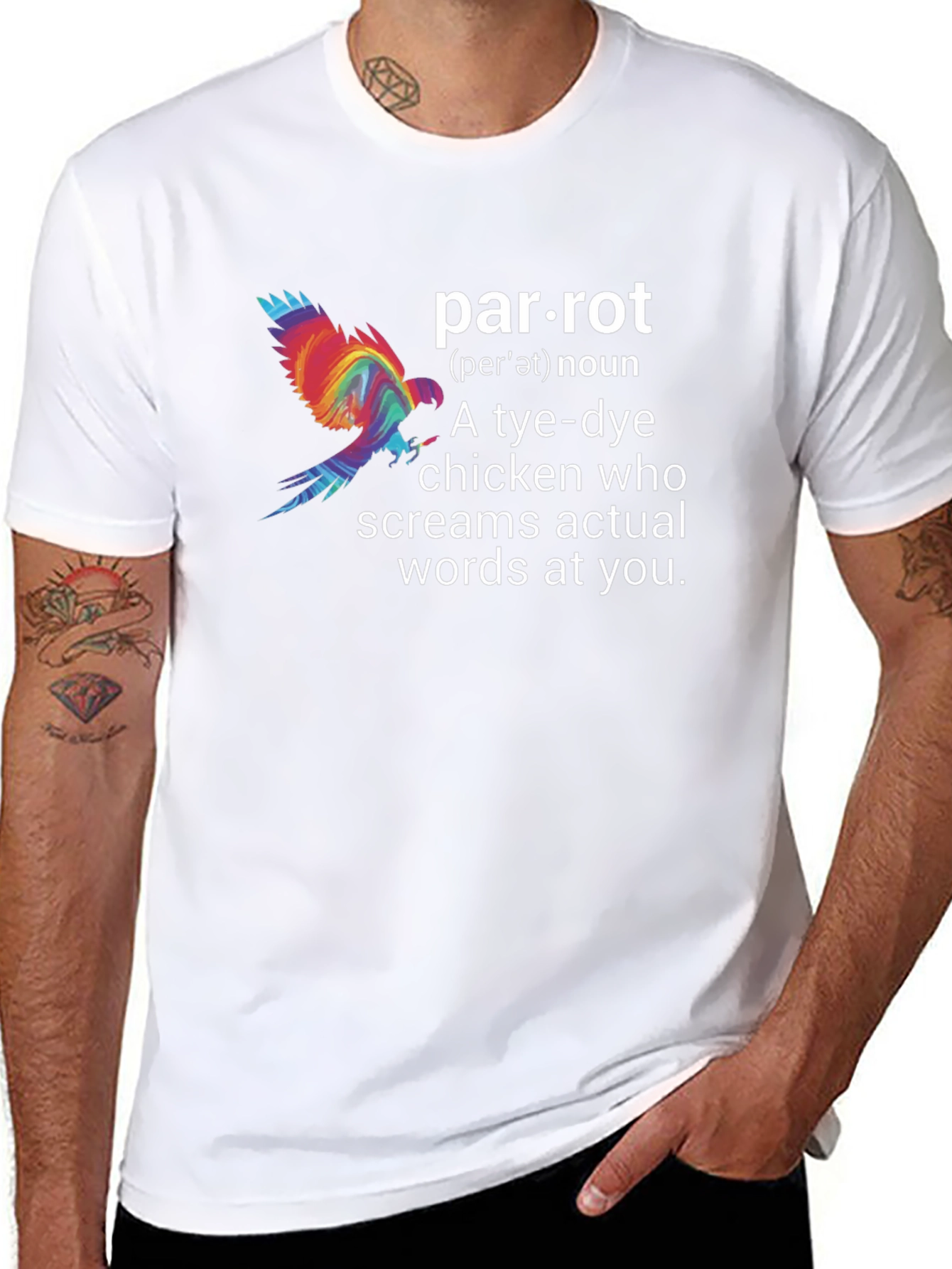 Parrot Definition Graphic Tee - Funny Bird Lover Shirt