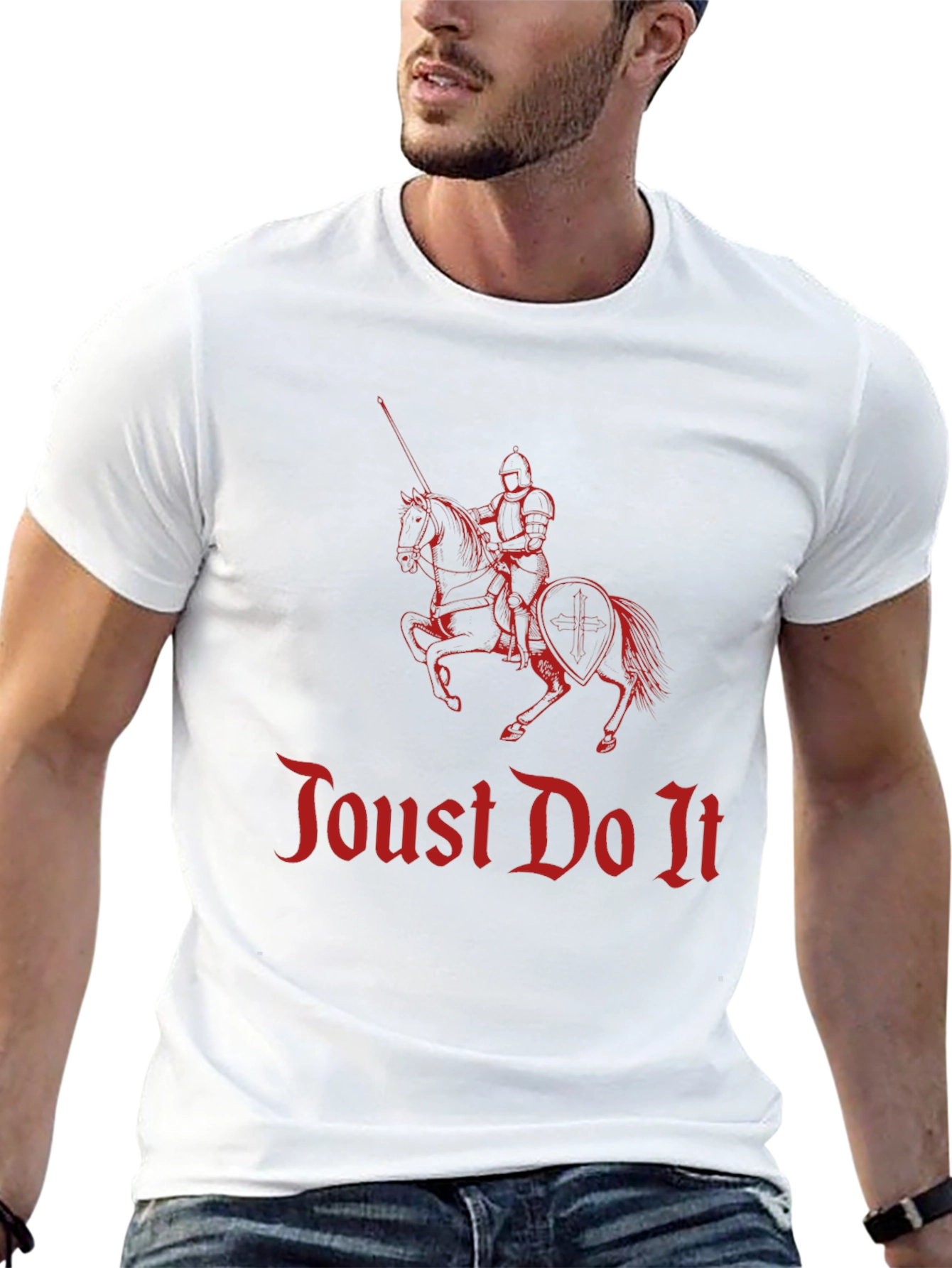 Joust Do It Knight Graphic Tee - Black