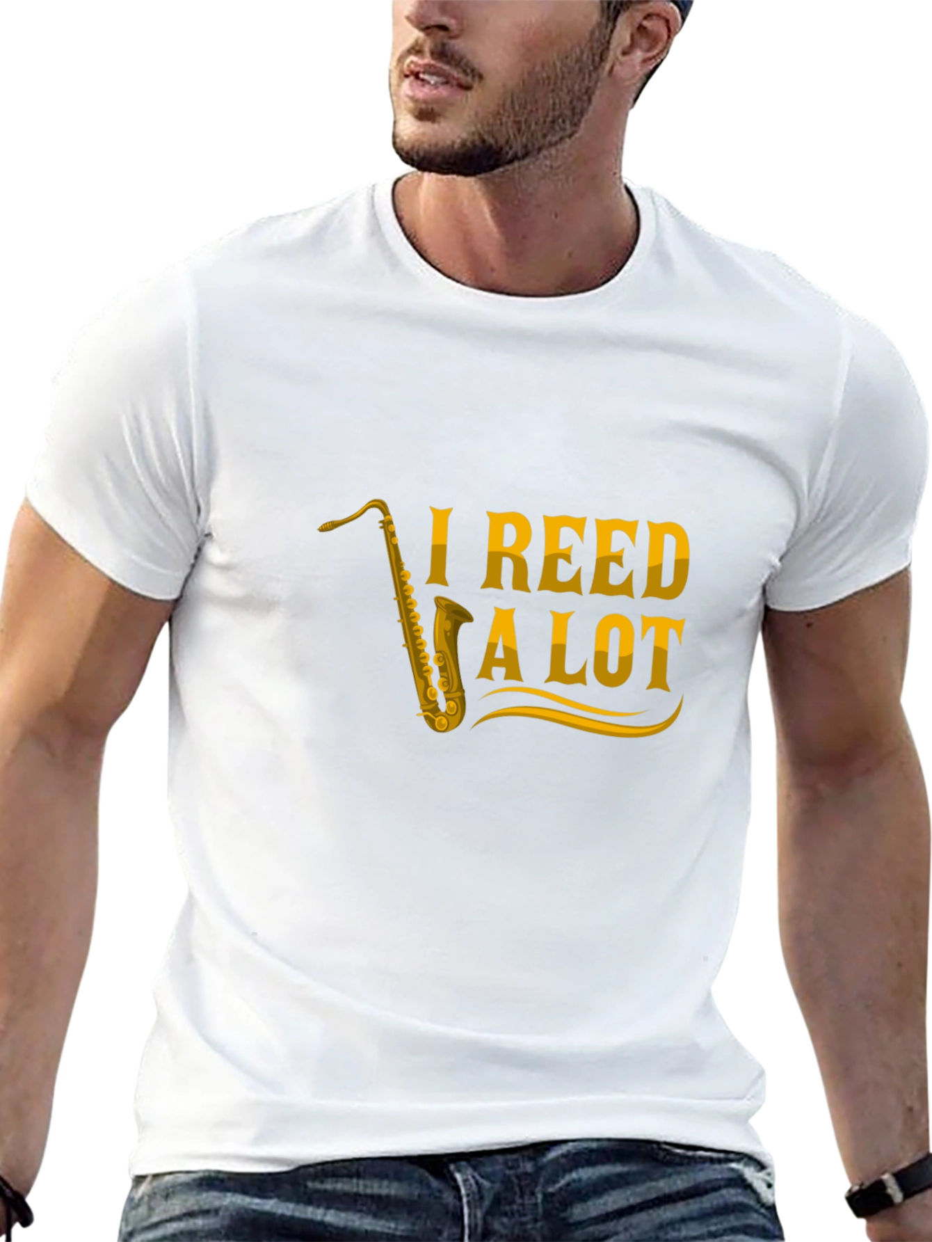 I Reed a Lot Saxophone T-Shirt - Black