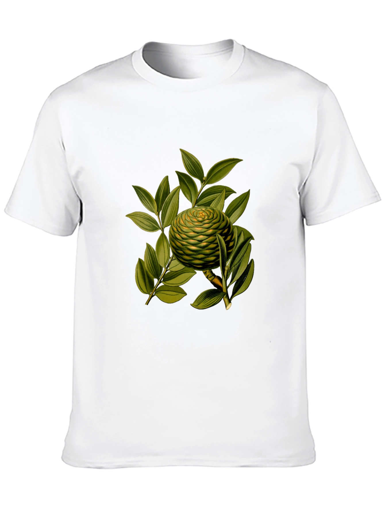 Botanical Fruit Graphic Tee - Soft Cotton Blend