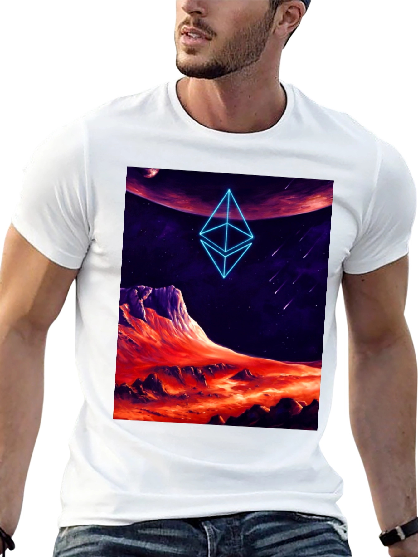 Ethereum Planet Black T-Shirt