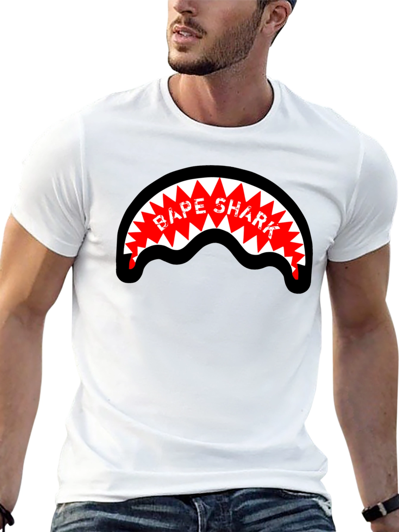 BAPE Shark Graphic Black Tee