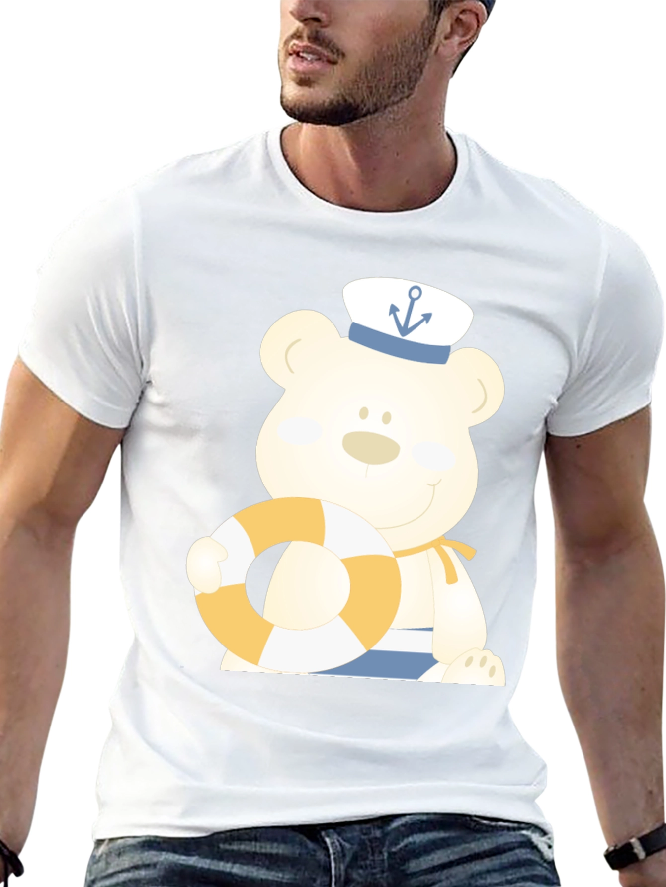 Sailor Bear T-Shirt - Nautical Style