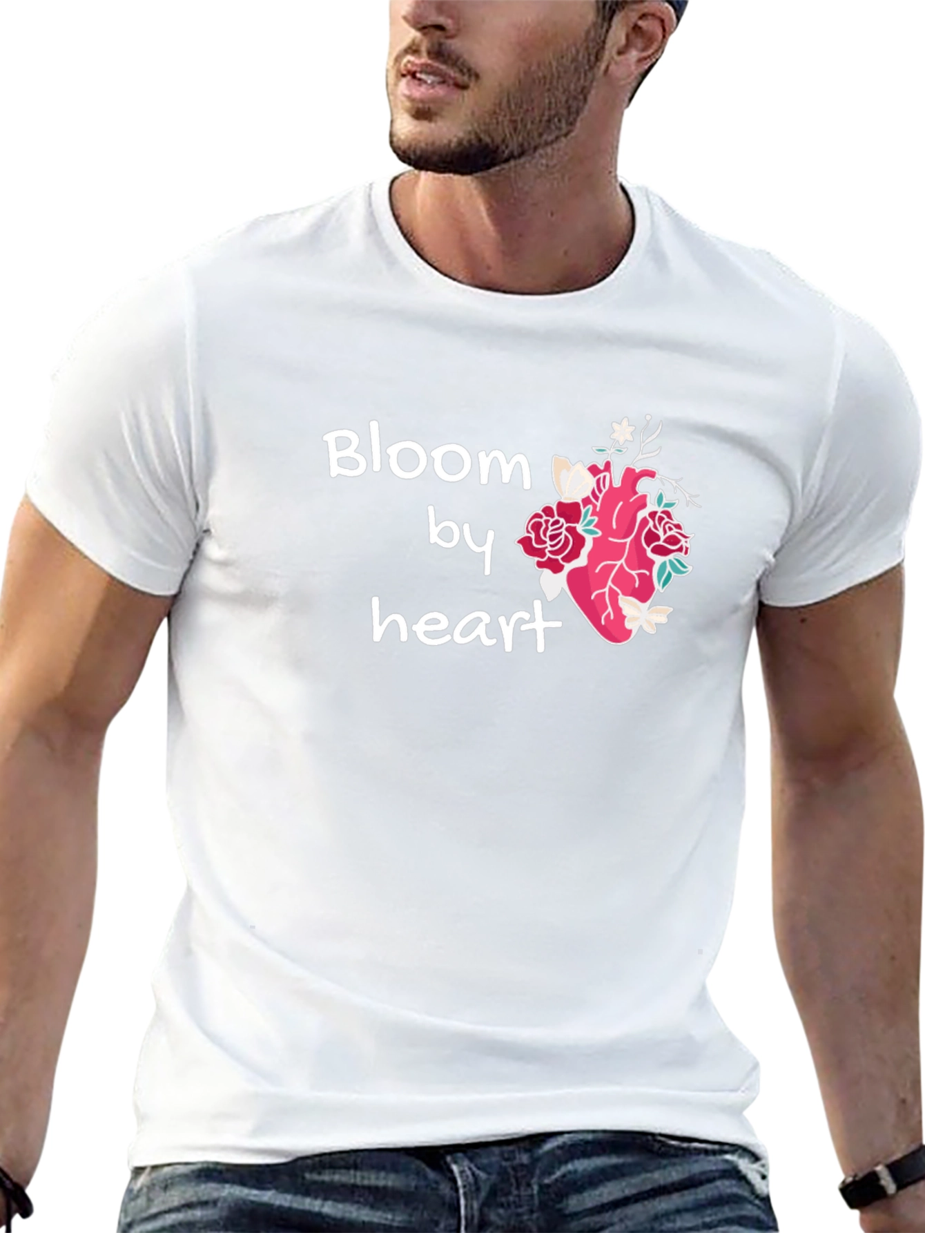 Bloom By Heart T-Shirt Floral Heart Tee