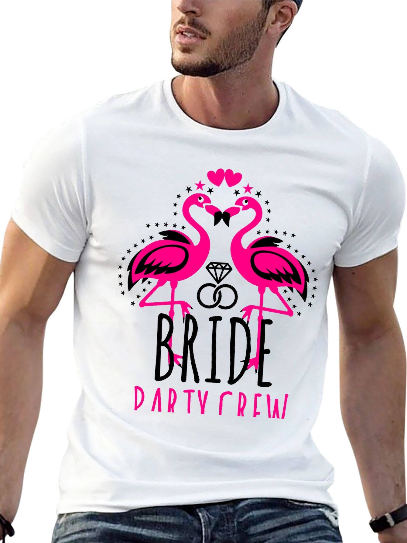 Bride Party Crew Flamingo T-Shirt
