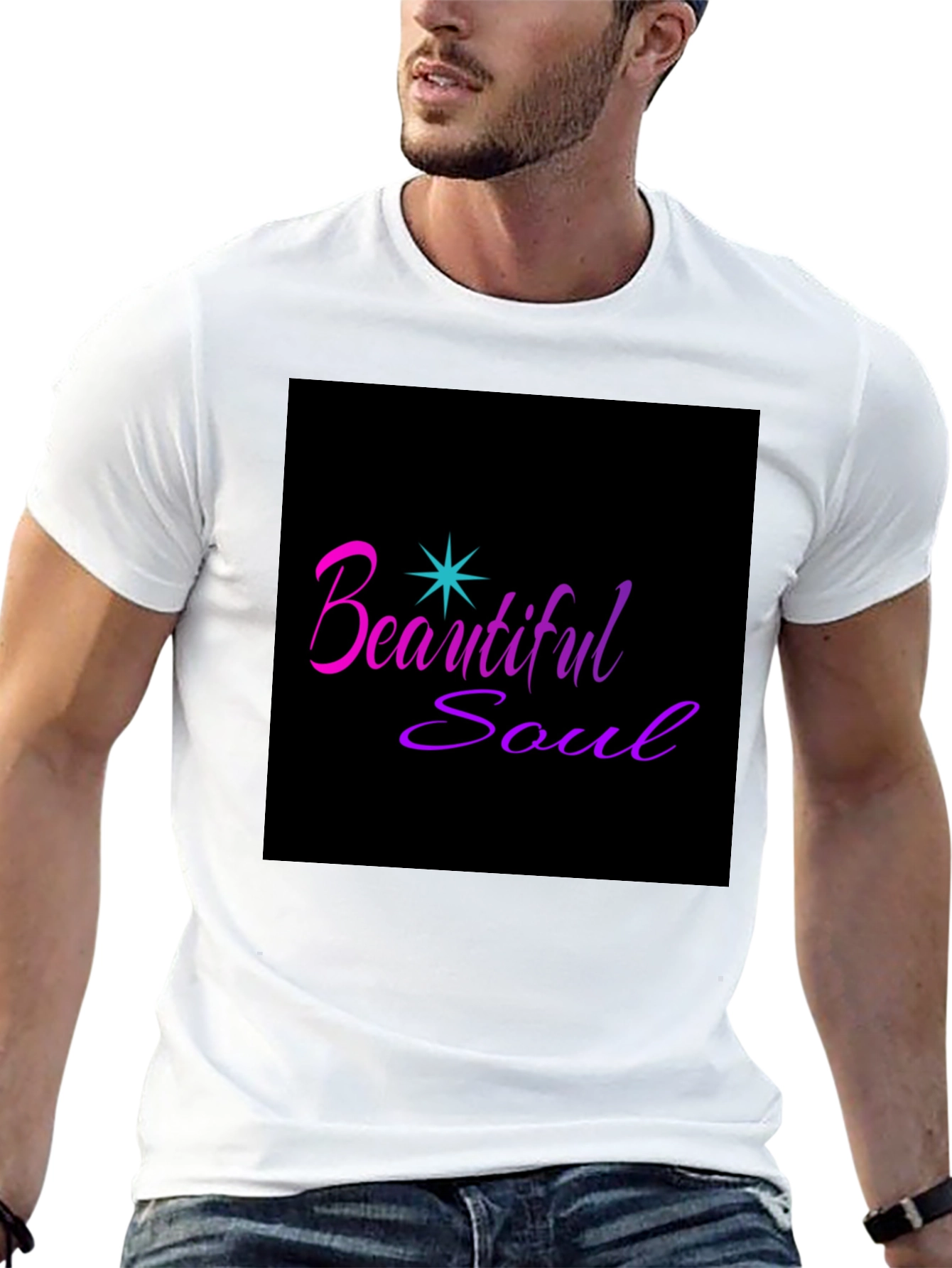 Beautiful Soul Graphic Tee - Stylish Black T-Shirt