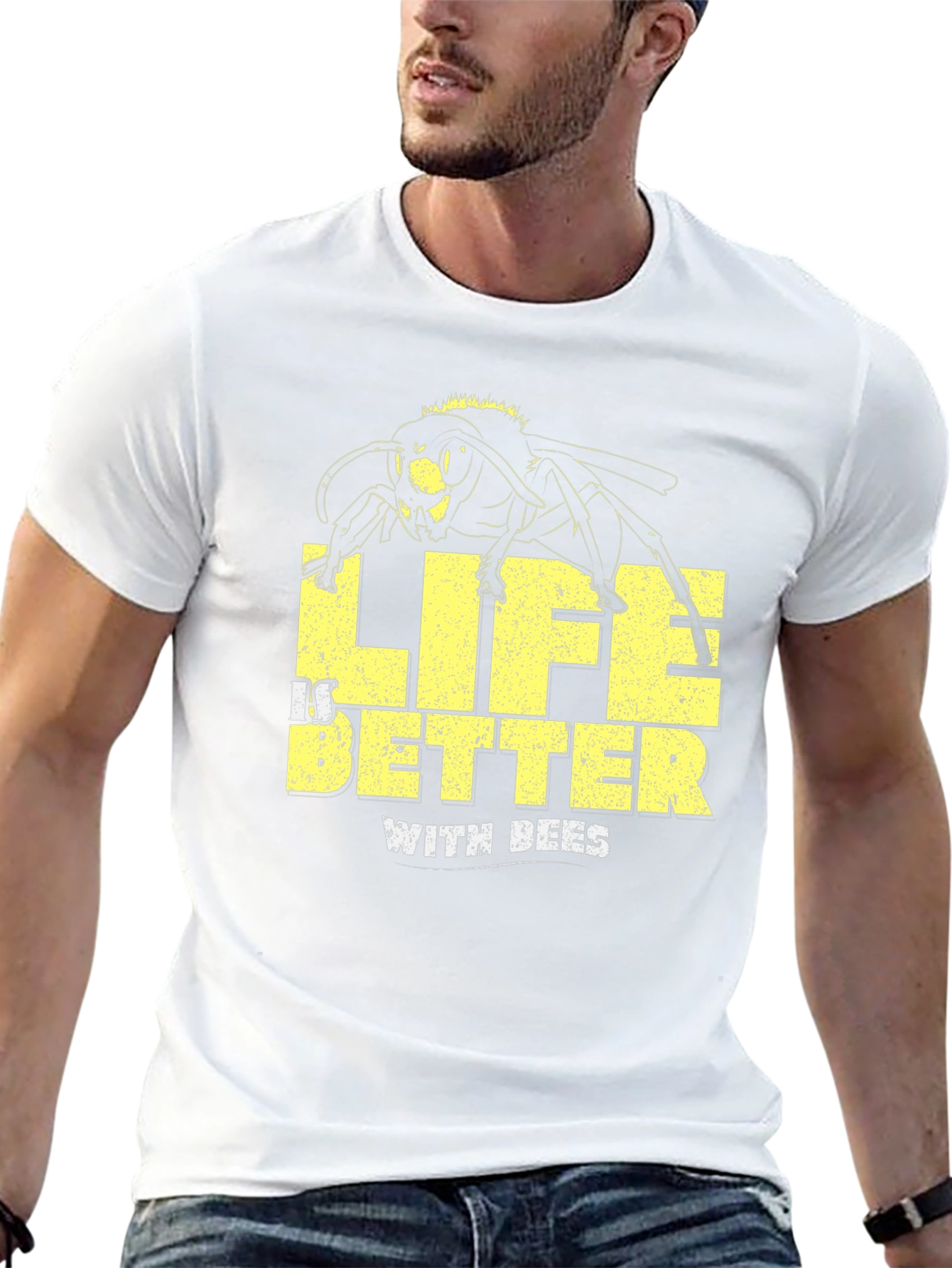 Life is Better with Bees Black T-Shirt