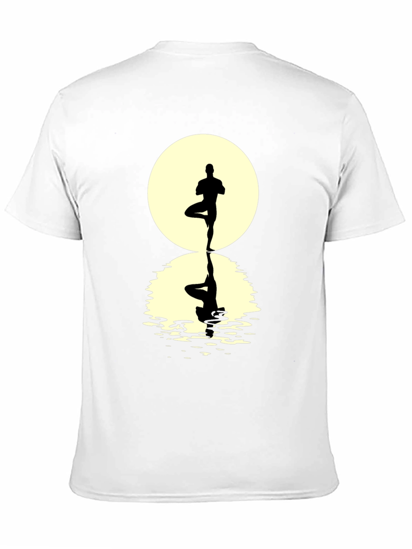 Yoga Pose Silhouette Graphic Tee